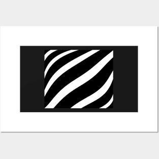 Abstract pattern - black and white. Posters and Art